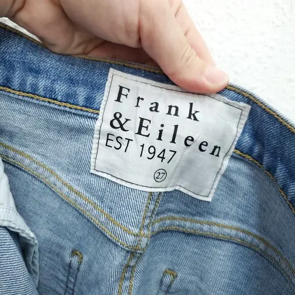 FRANK & EILEEN High Rise Light Wash The Monaghan Mom Crop Jeans - Picture 14 of 16